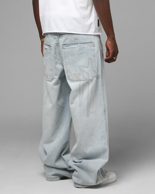 Loiter Star Born Jeans Bleached Blue