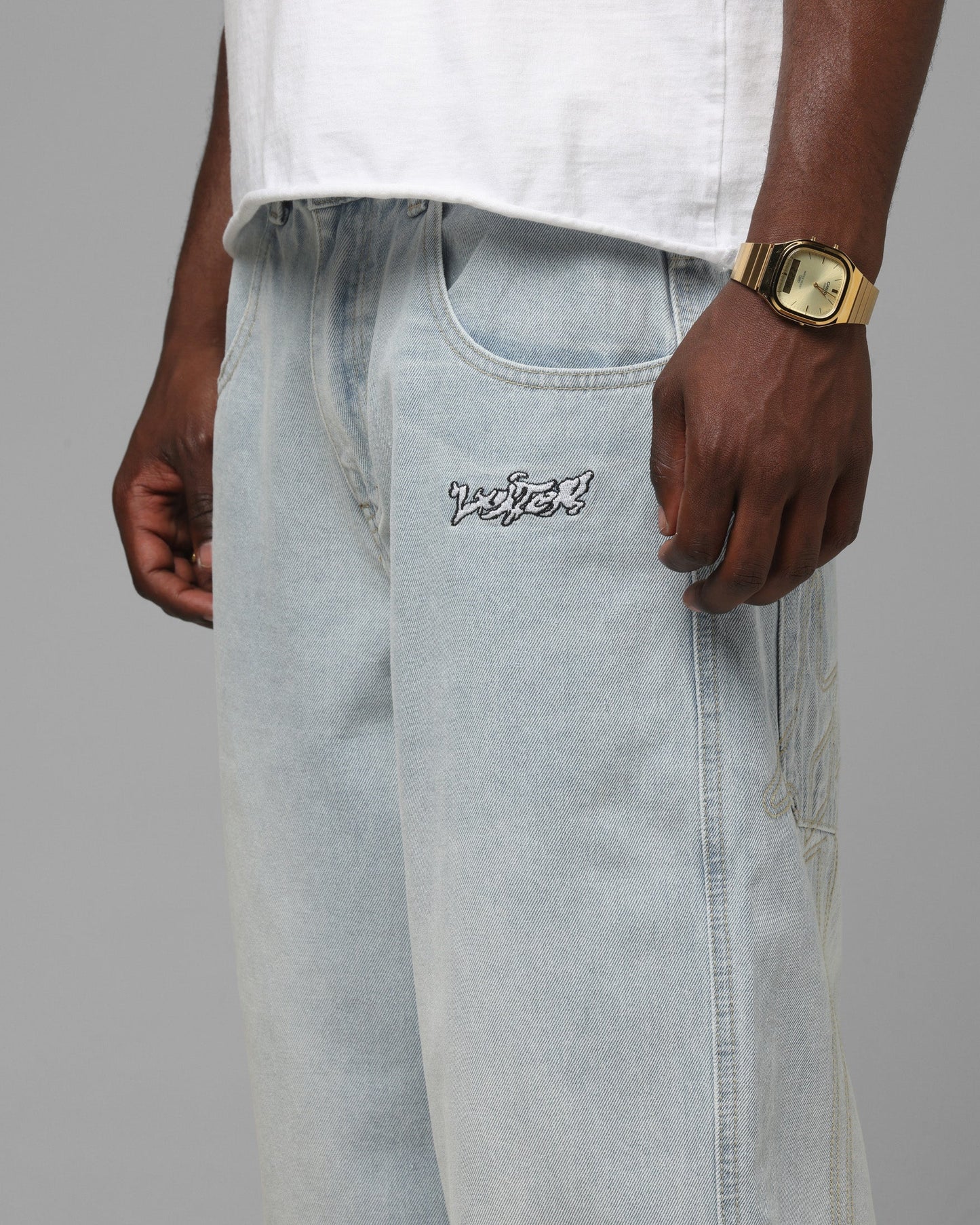Loiter Star Born Jeans Bleached Blue
