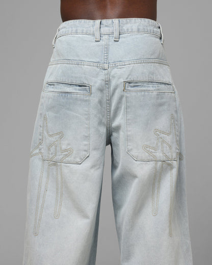 Loiter Star Born Jeans Bleached Blue