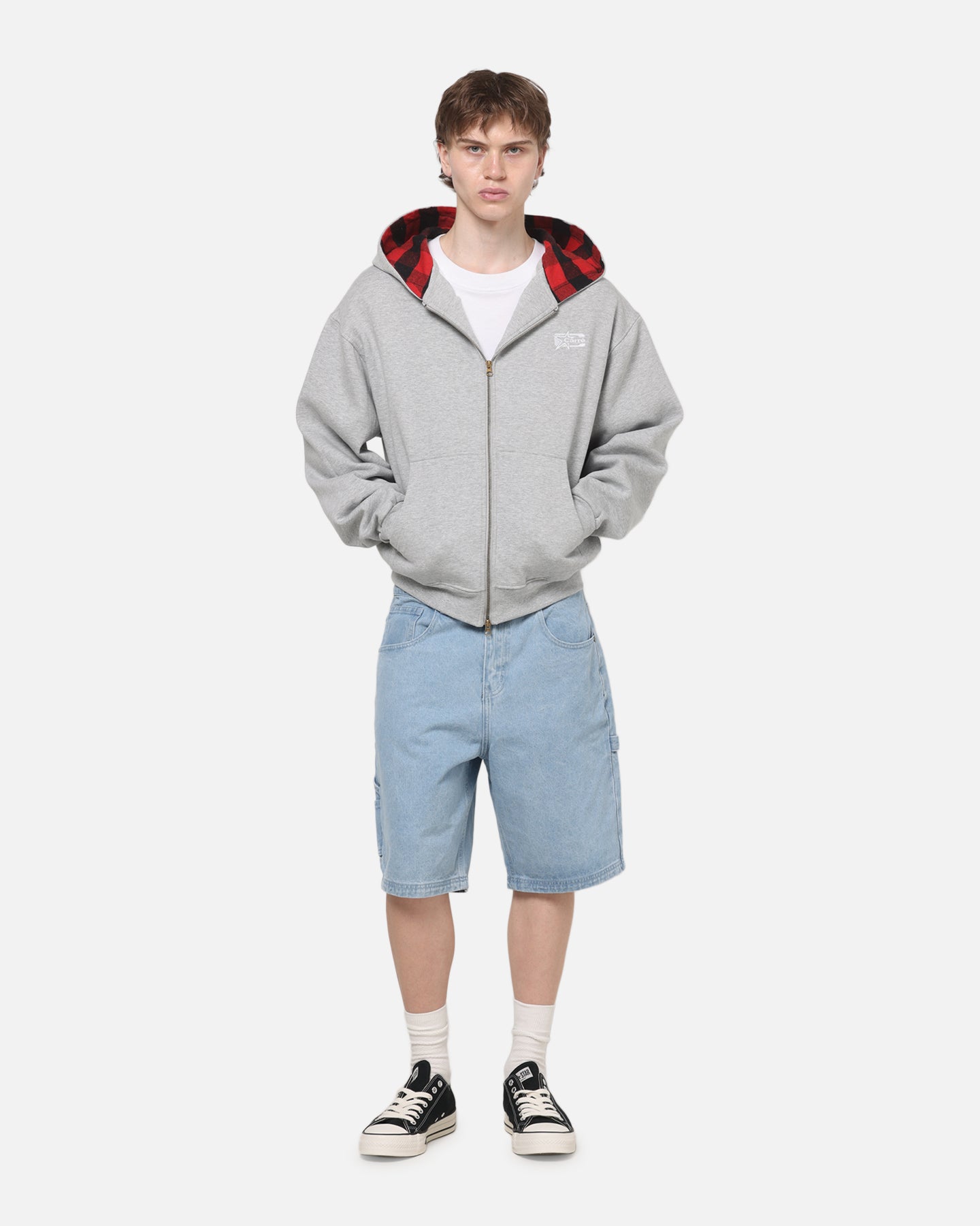 Carre Carpenter Jorts Light Blue Wash