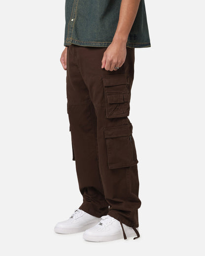 Saint Morta Modern Utility Cargo Pants Washed Brown