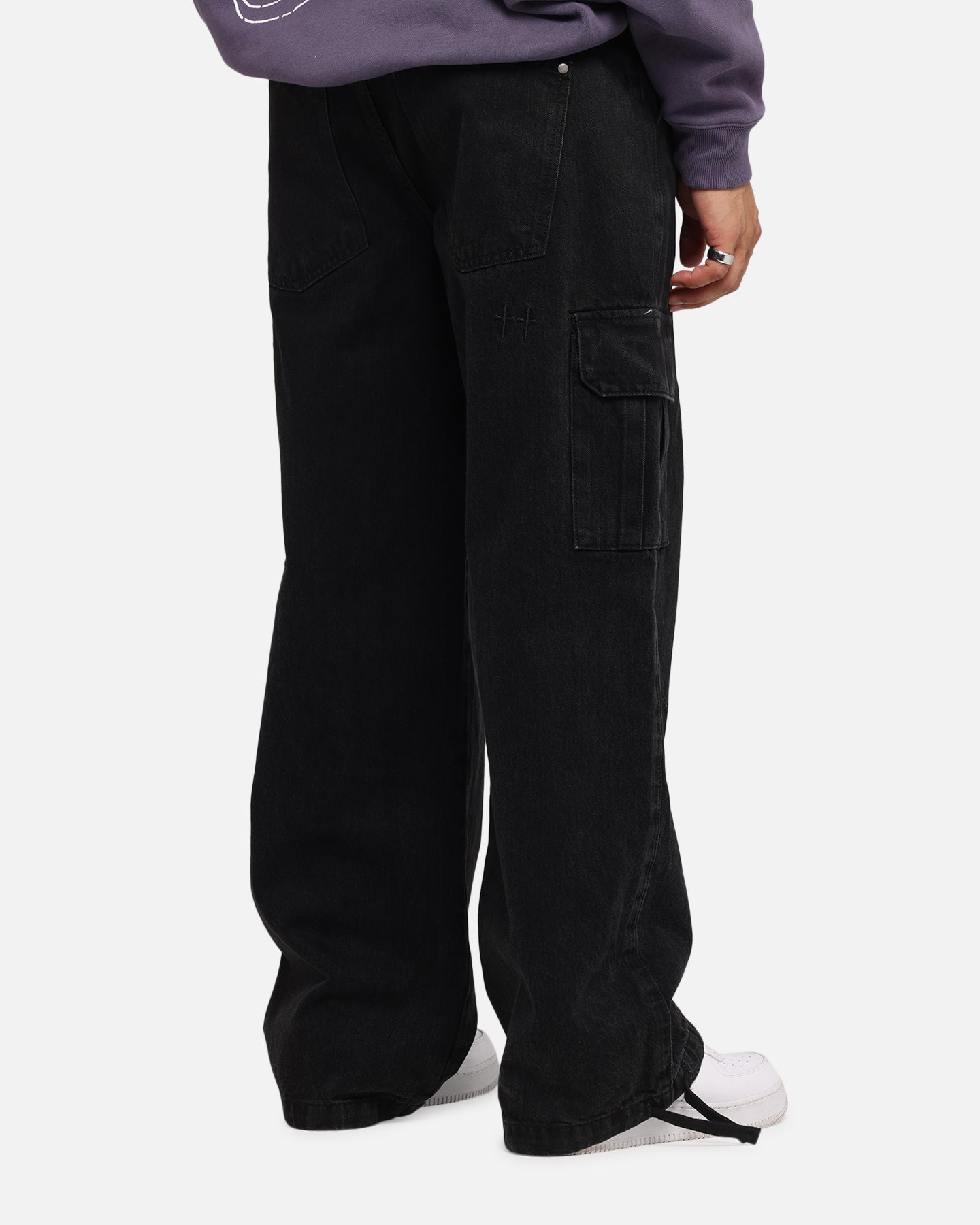 Saint Morta Baggy Cargo Pants Black