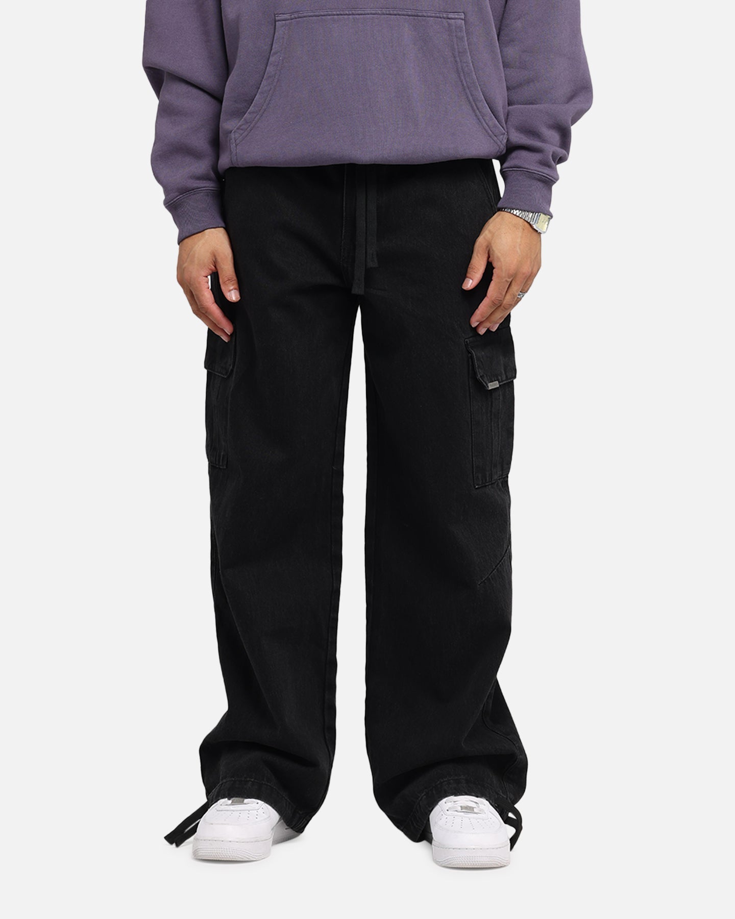 Saint Morta Baggy Cargo Pants Black