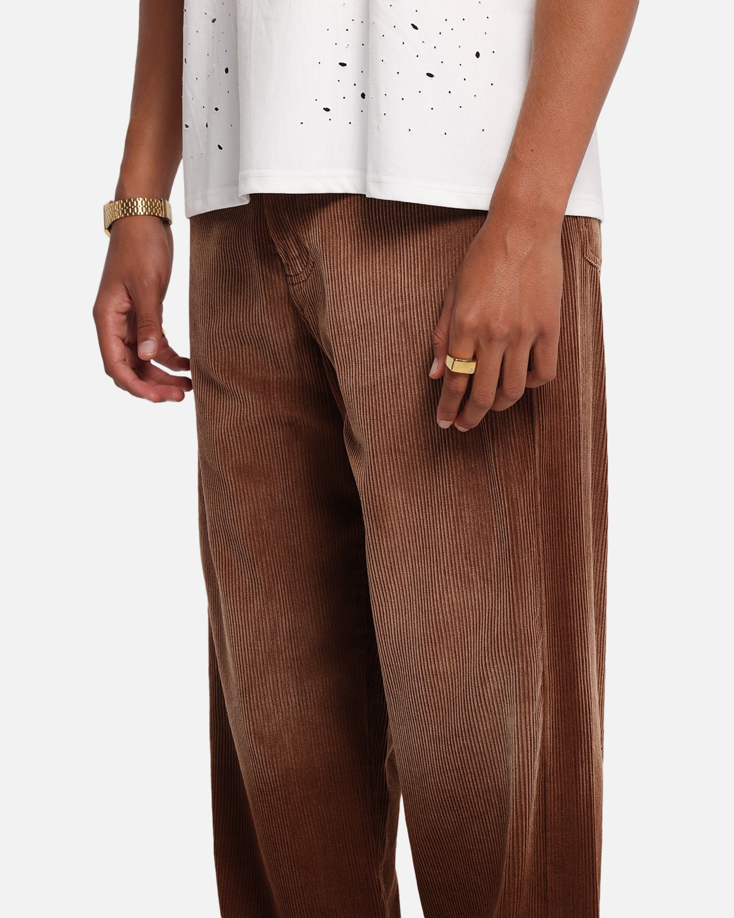 XXIII Corduroy Wash Pants Brown