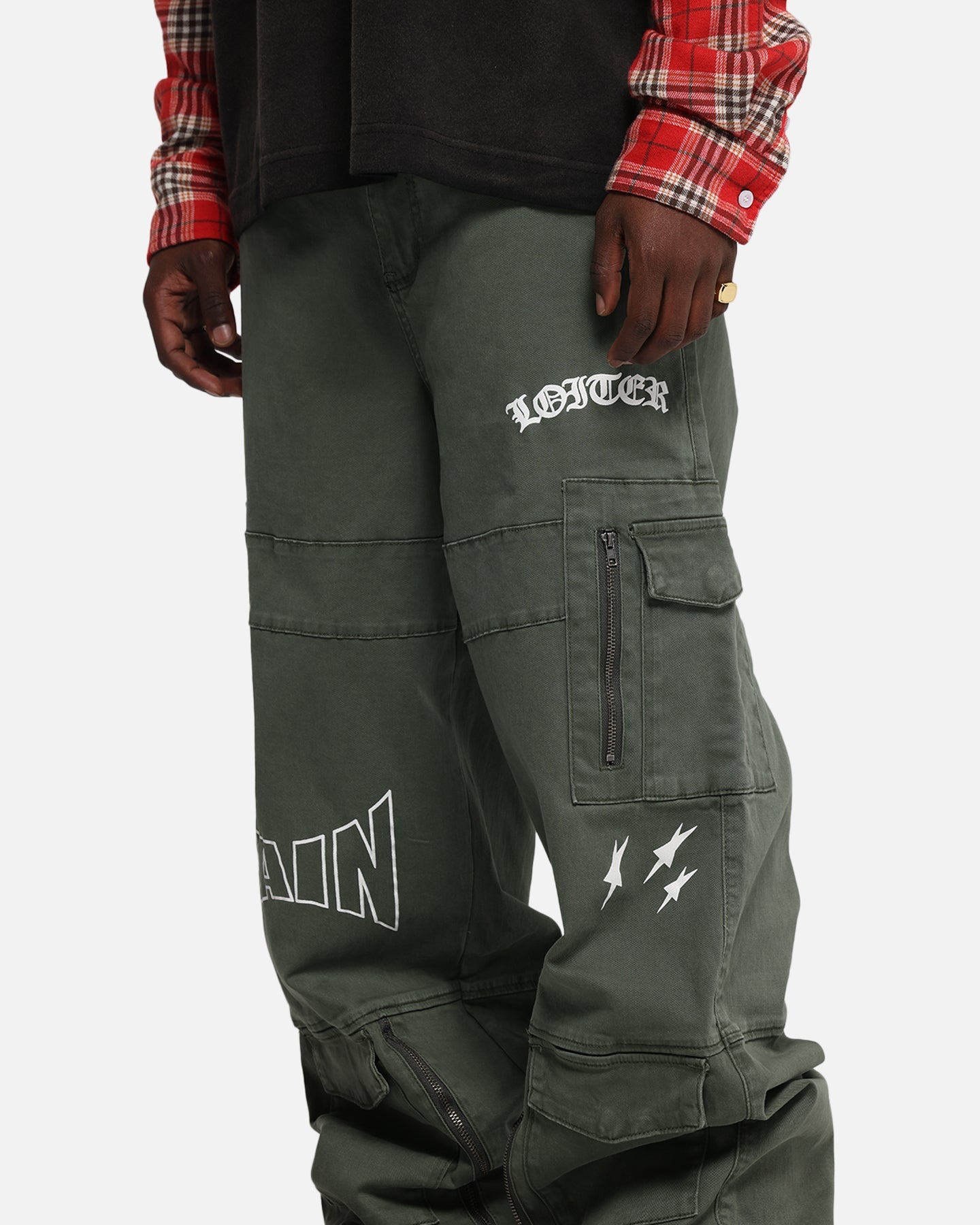 Loiter Sketch Utility Pants Olive