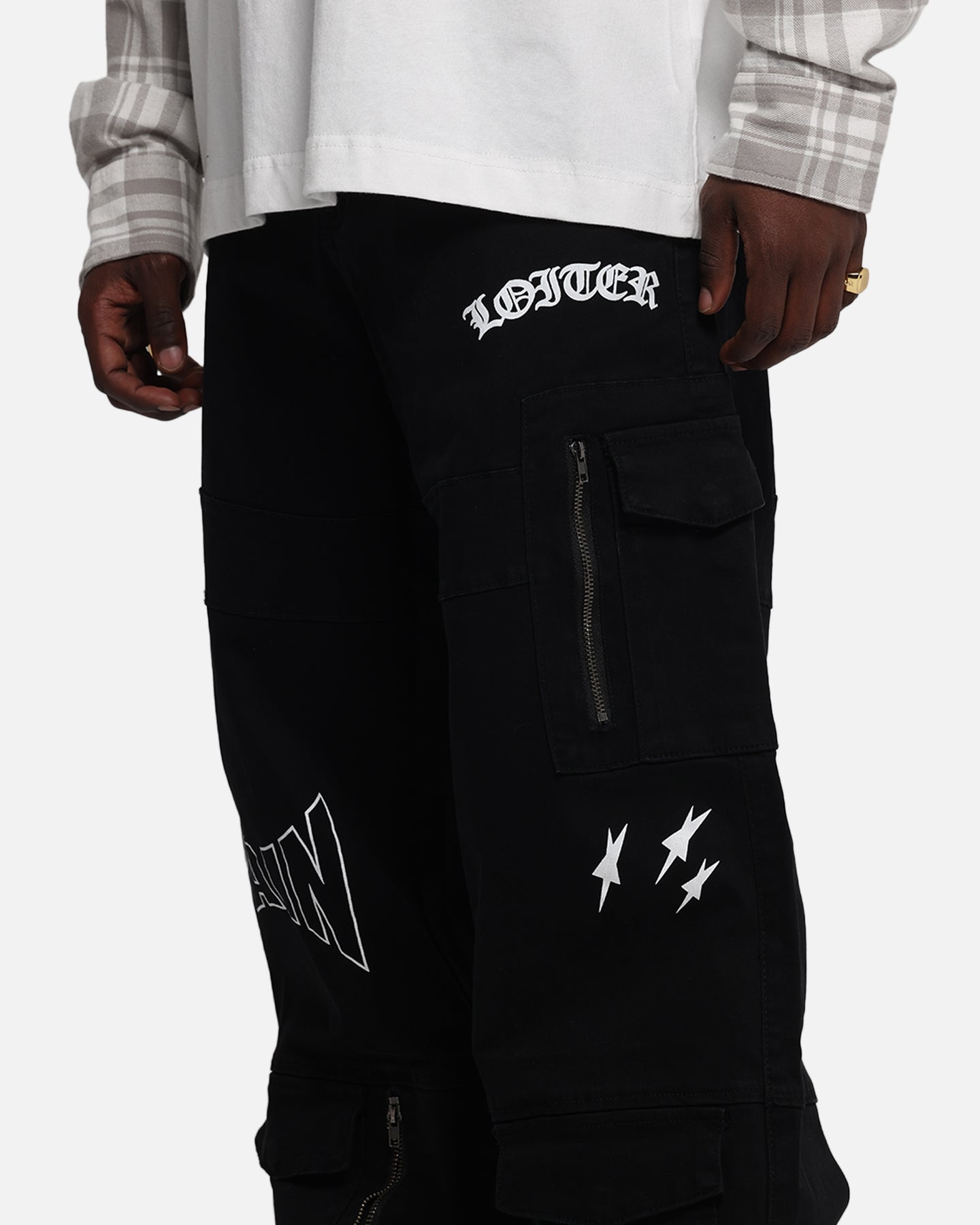 Loiter Sketch Utility Pants Washed Black