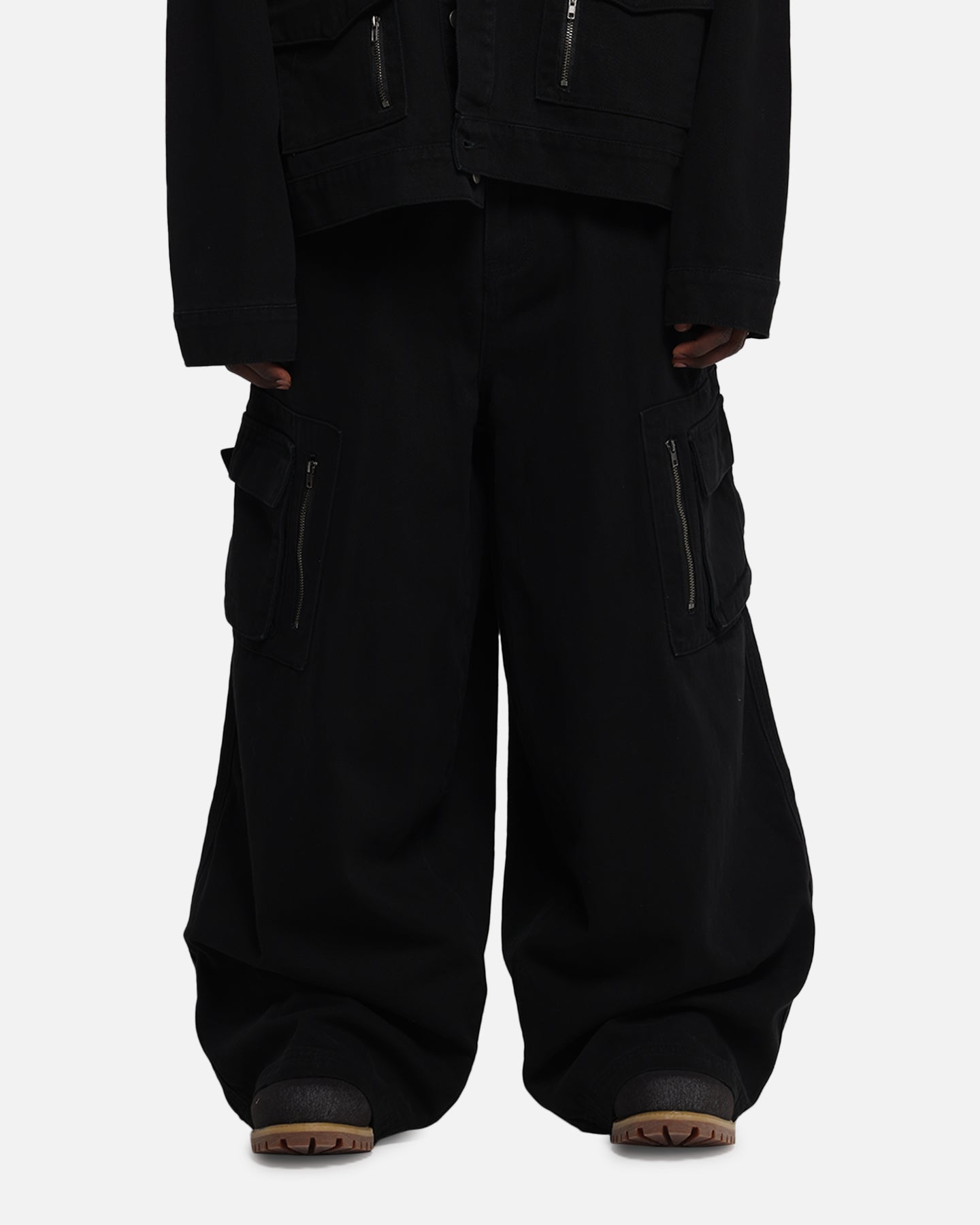 Loiter Combat Cargo Pants Washed Black