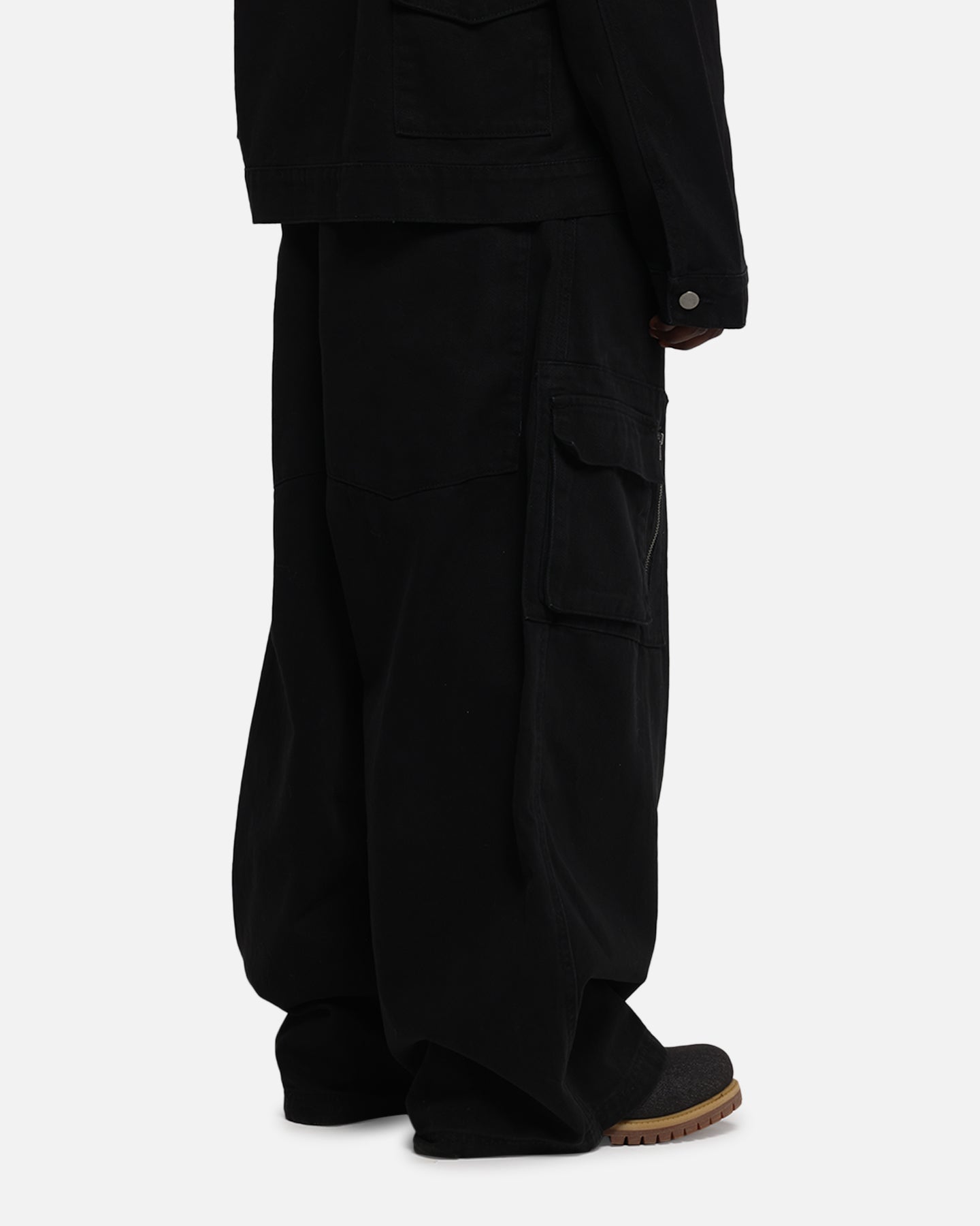 Loiter Combat Cargo Pants Washed Black