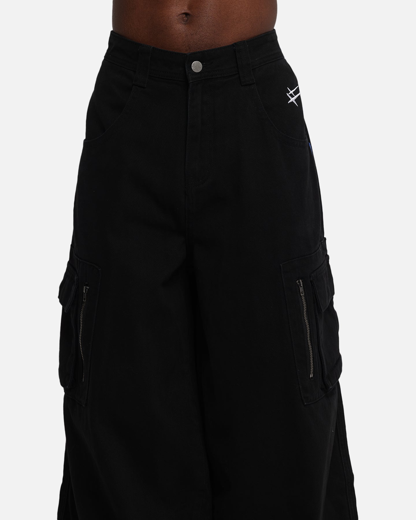 Loiter Combat Cargo Pants Washed Black
