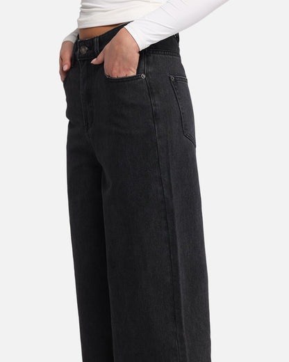 XXIII Women's Wide Leg Jeans Washed Black