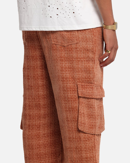 XXIII Boucle Tweed Cargo Pants Rust