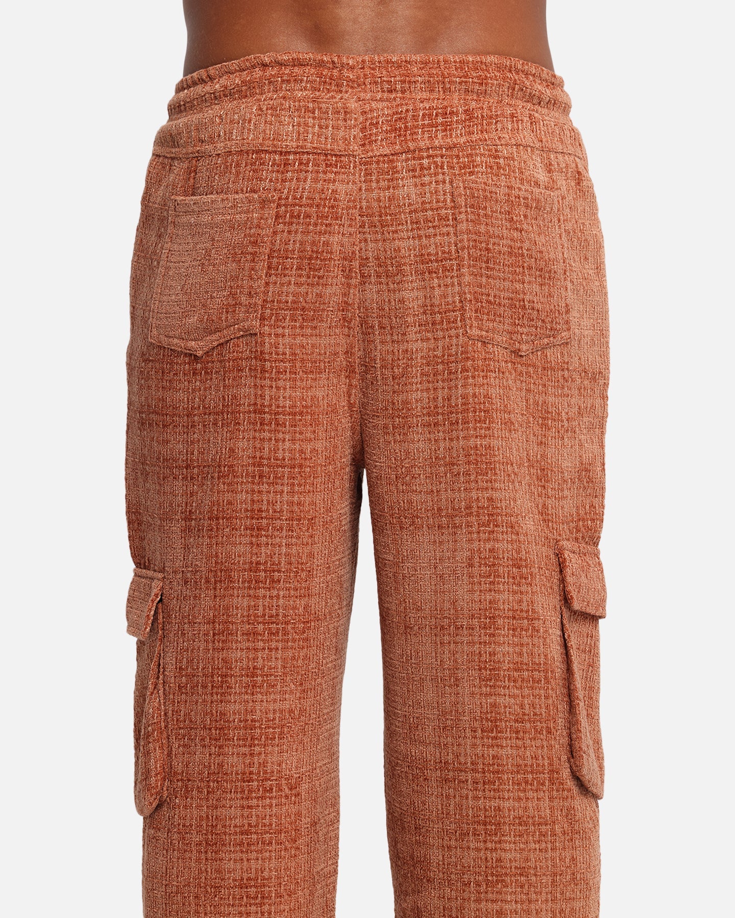 XXIII Boucle Tweed Cargo Pants Rust