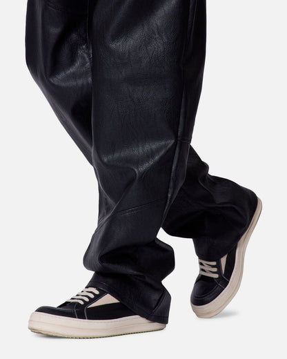 MNML Ultra Baggy Vegan Leather Pants Black