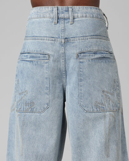 Loiter Star Born Jeans Washed Blue