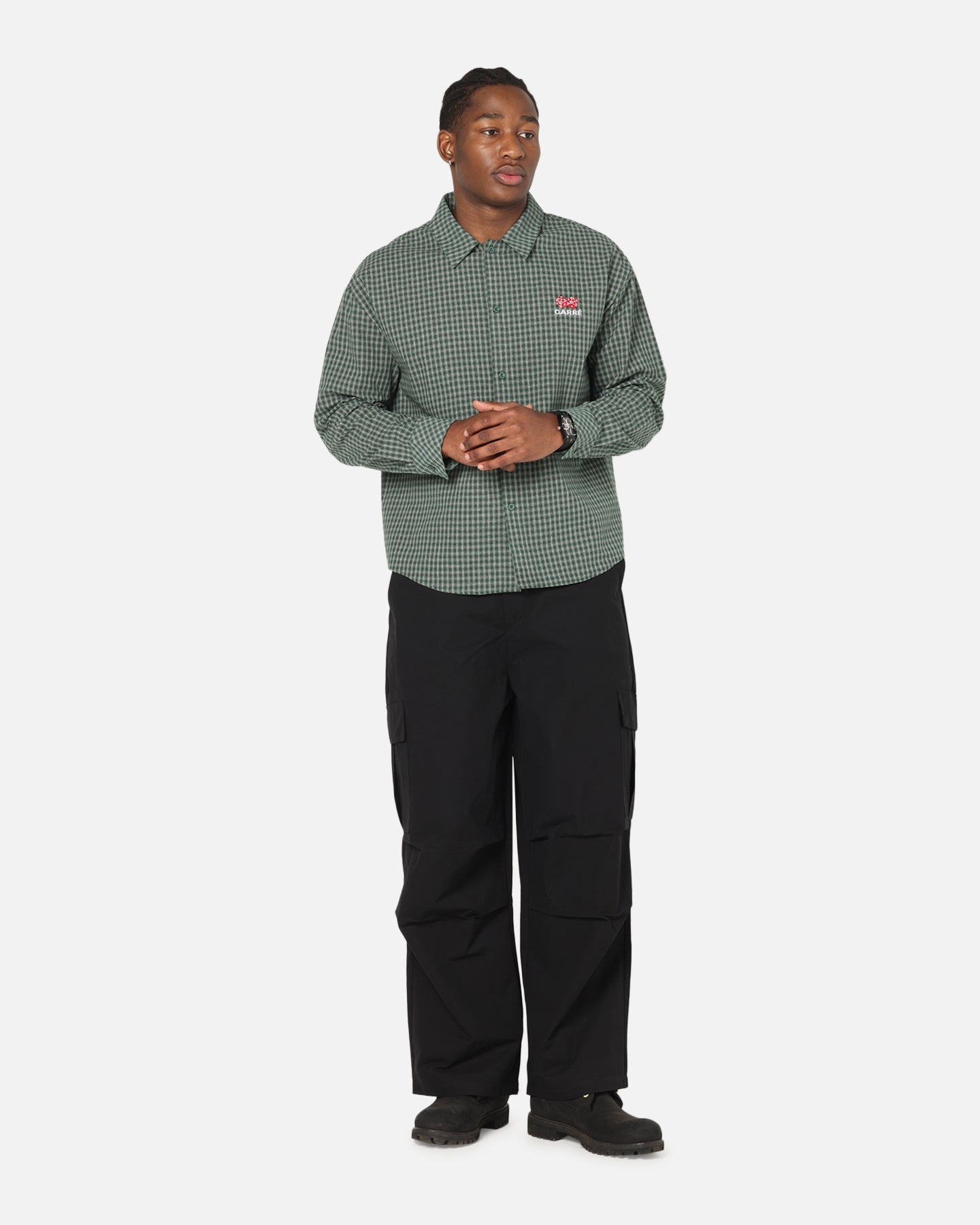 Carre Baggy Cargo Pants Black