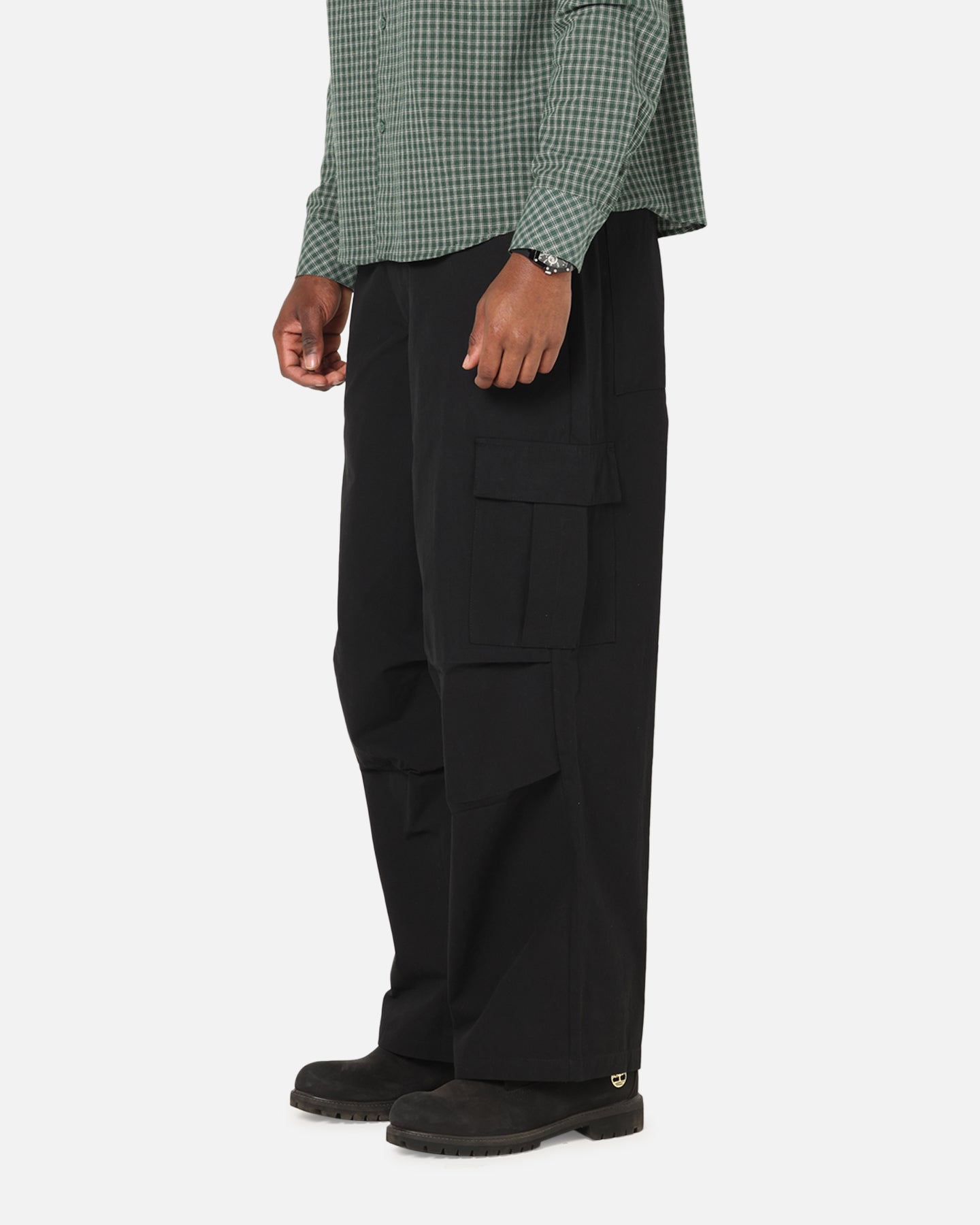 Carre Baggy Cargo Pants Black
