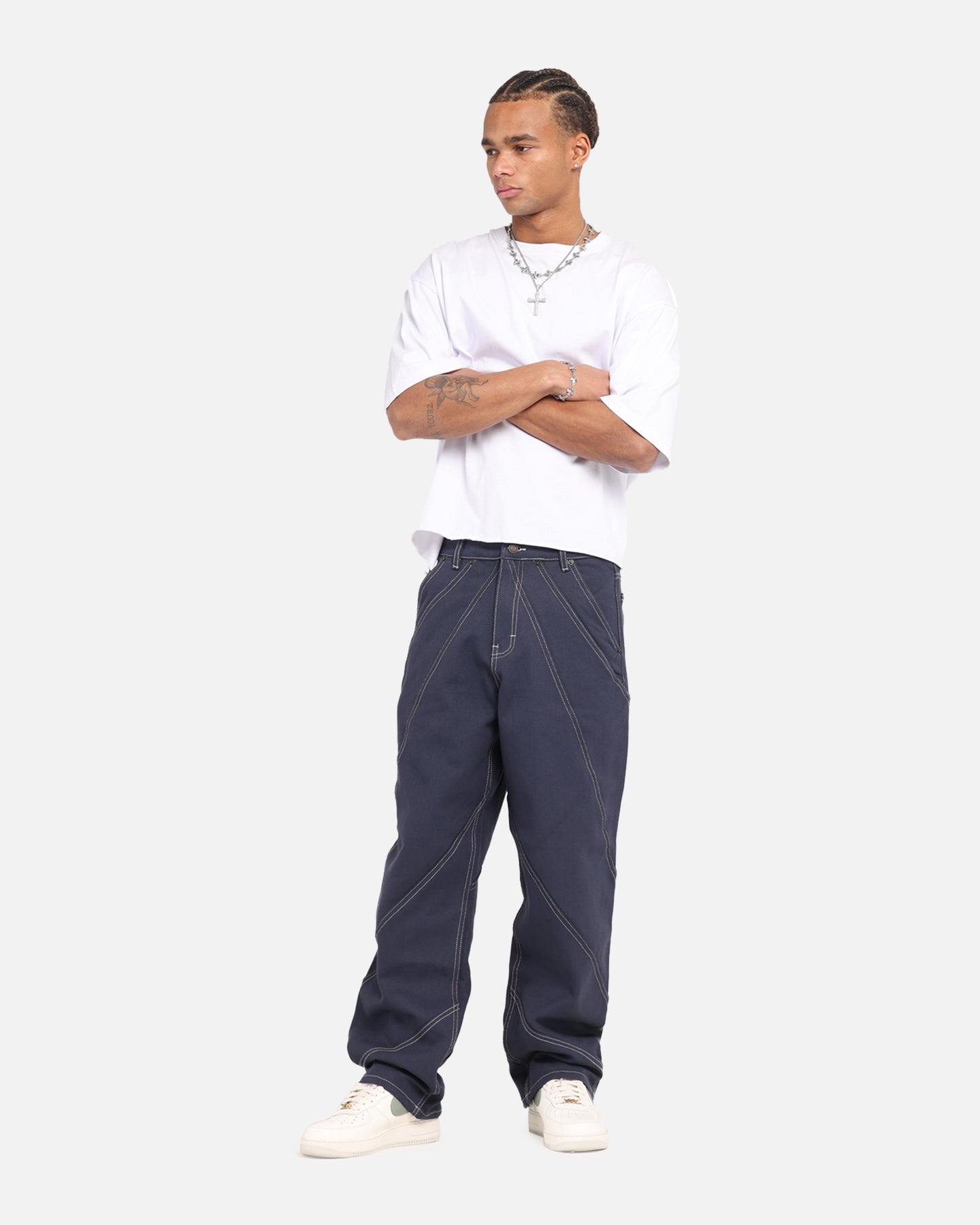 Honor The Gift Racing Panel Pants Navy
