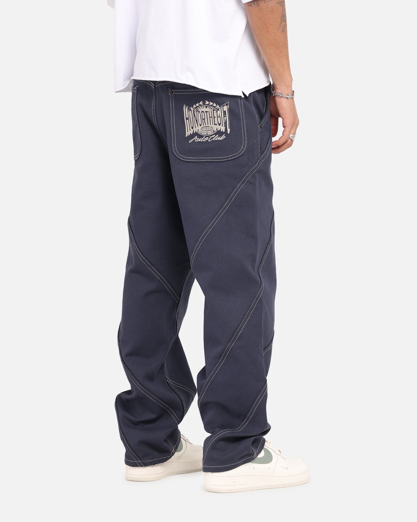 Honor The Gift Racing Panel Pants Navy