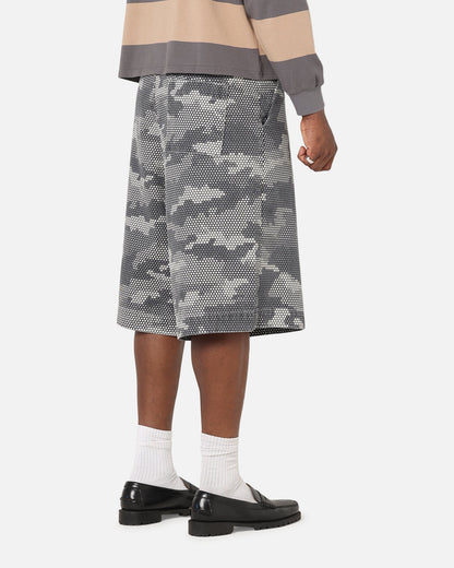 XXIII Wide Leg Denim Shorts Digi Camo