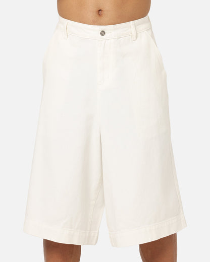XXIII Wide Leg Denim Shorts Off White