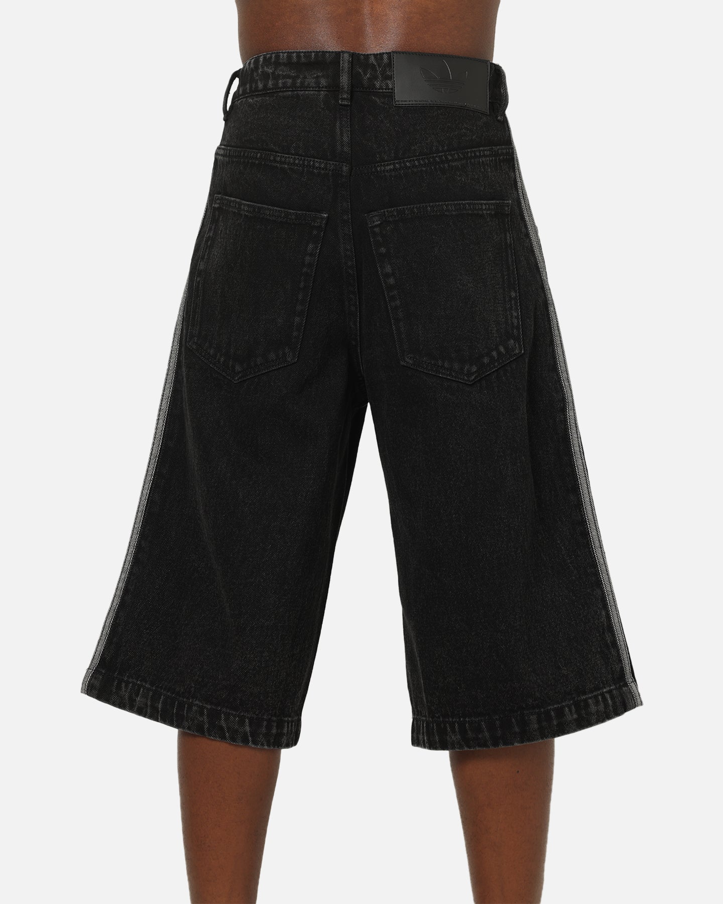 Adidas Firebird Denim Shorts Black Denim