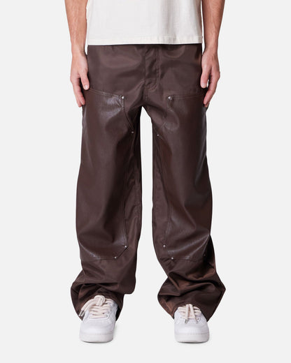 MNML Baggy Nylon Carpenter Pants Brown