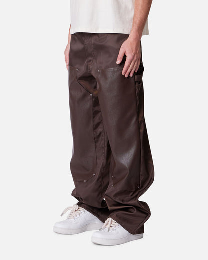 MNML Baggy Nylon Carpenter Pants Brown