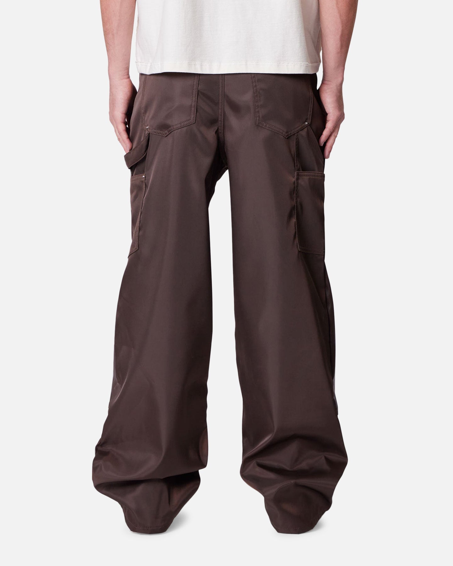 MNML Baggy Nylon Carpenter Pants Brown