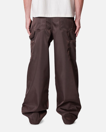 MNML Baggy Nylon Carpenter Pants Brown