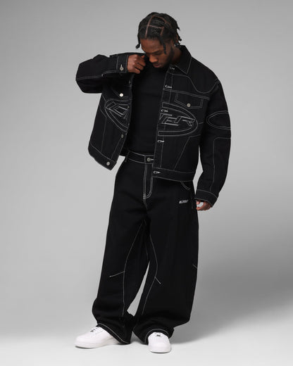 Loiter Biker Raver Jeans Black