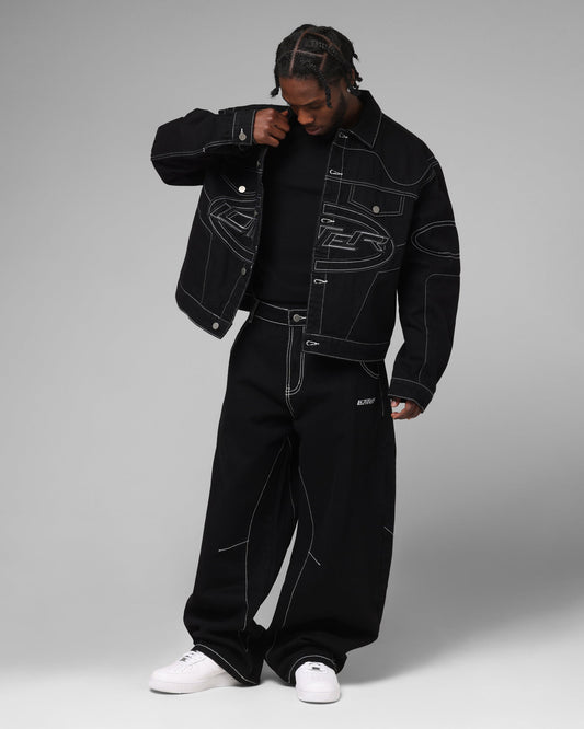 Loiter Biker Raver Jeans Black