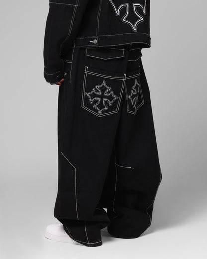 Loiter Biker Raver Jeans Black