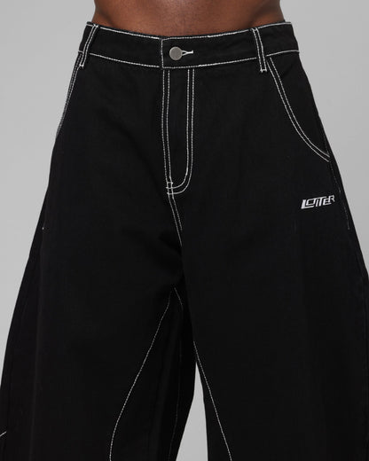 Loiter Biker Raver Jeans Black