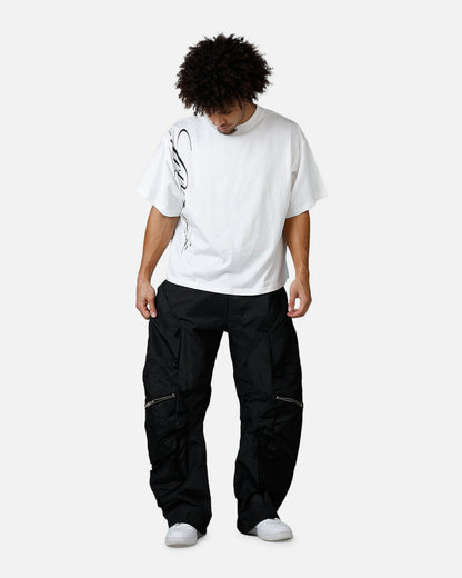 MNML Zip Cargo Tech Pants Black