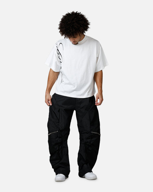 MNML Zip Cargo Tech Pants Black