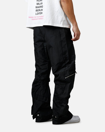 MNML Zip Cargo Tech Pants Black