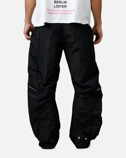 MNML Zip Cargo Tech Pants Black