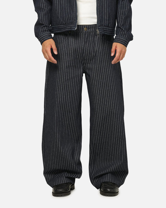 Carre Lockout Pinstripe Baggy Pants Navy Pinstripe