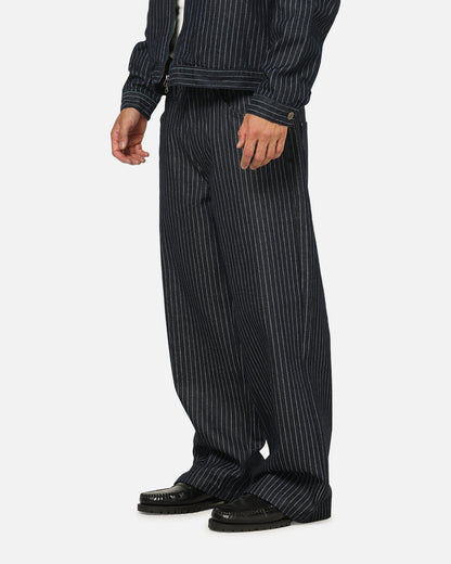 Carre Lockout Pinstripe Baggy Pants Navy Pinstripe