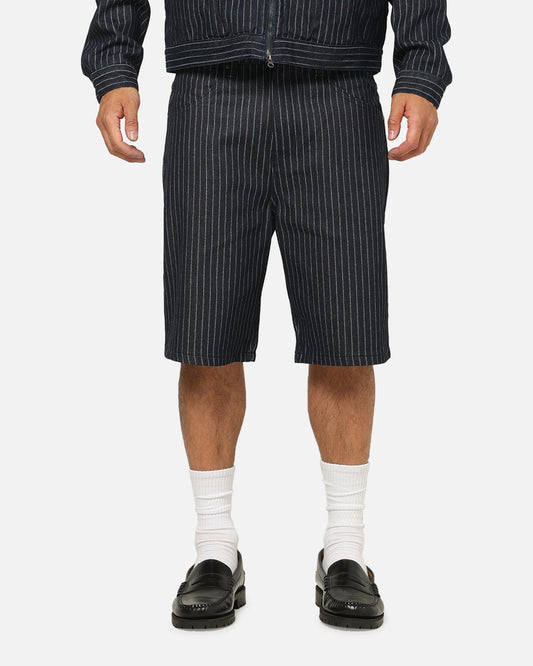 Carre Solace Baggy Jorts Navy Pinstripe