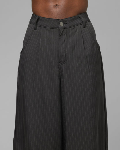 Loiter Eastern Bloc Pinstripe Trousers Black Pinstripe