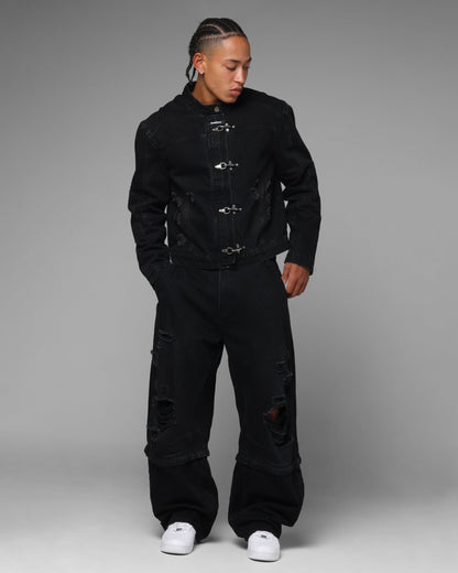 Loiter Thrasher Pants Washed Black