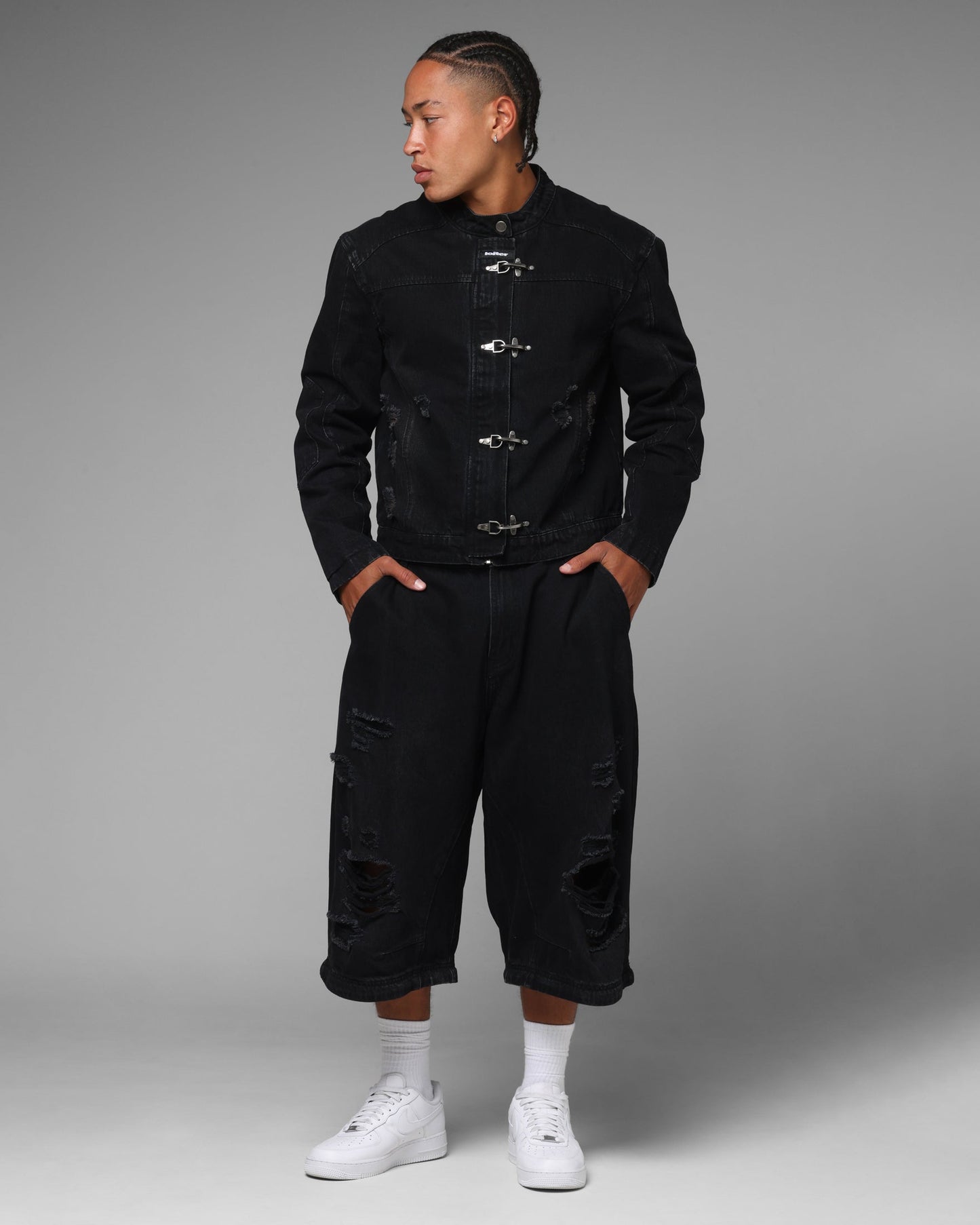 Loiter Thrasher Pants Washed Black