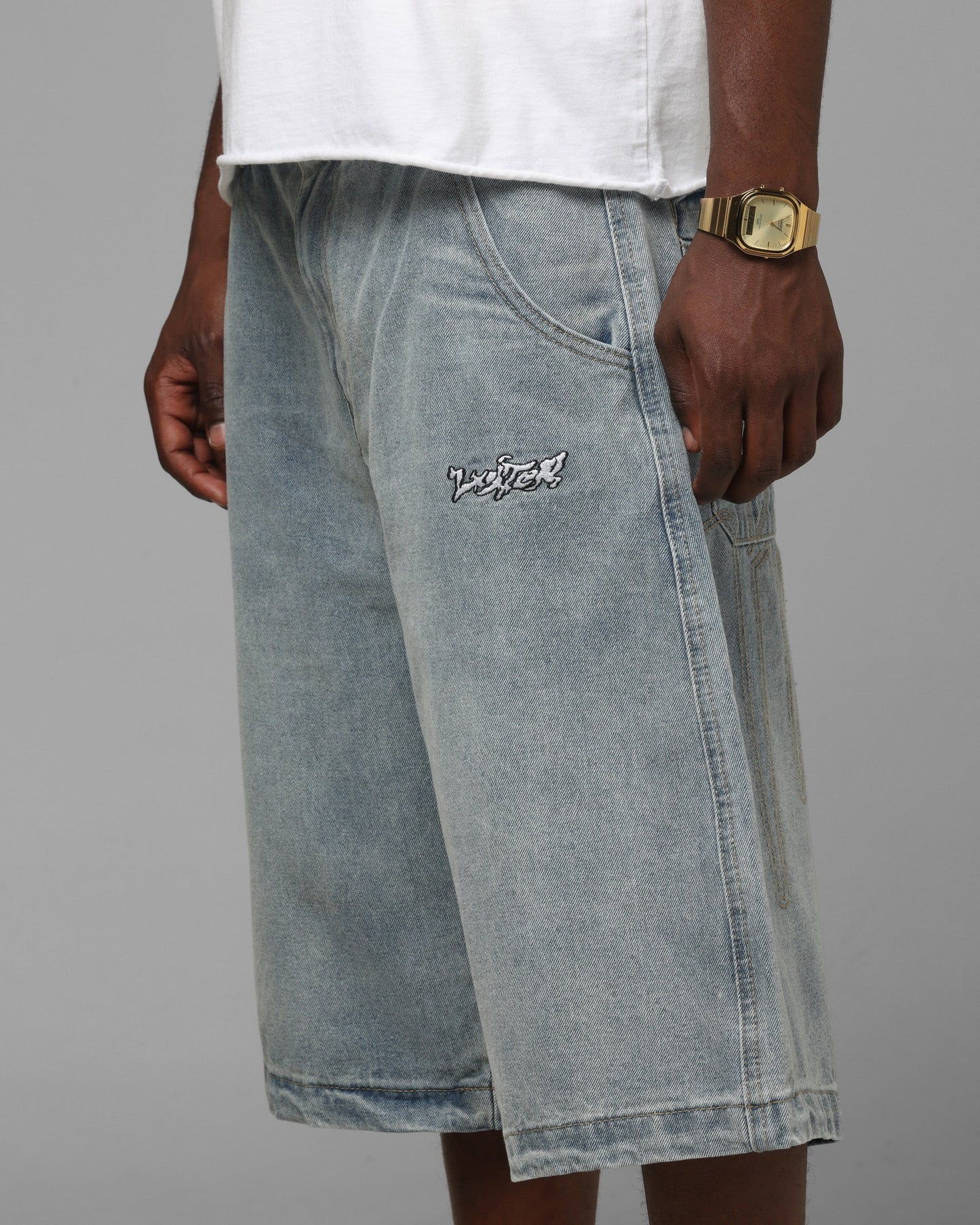 Loiter Star Born Jorts Light Blue