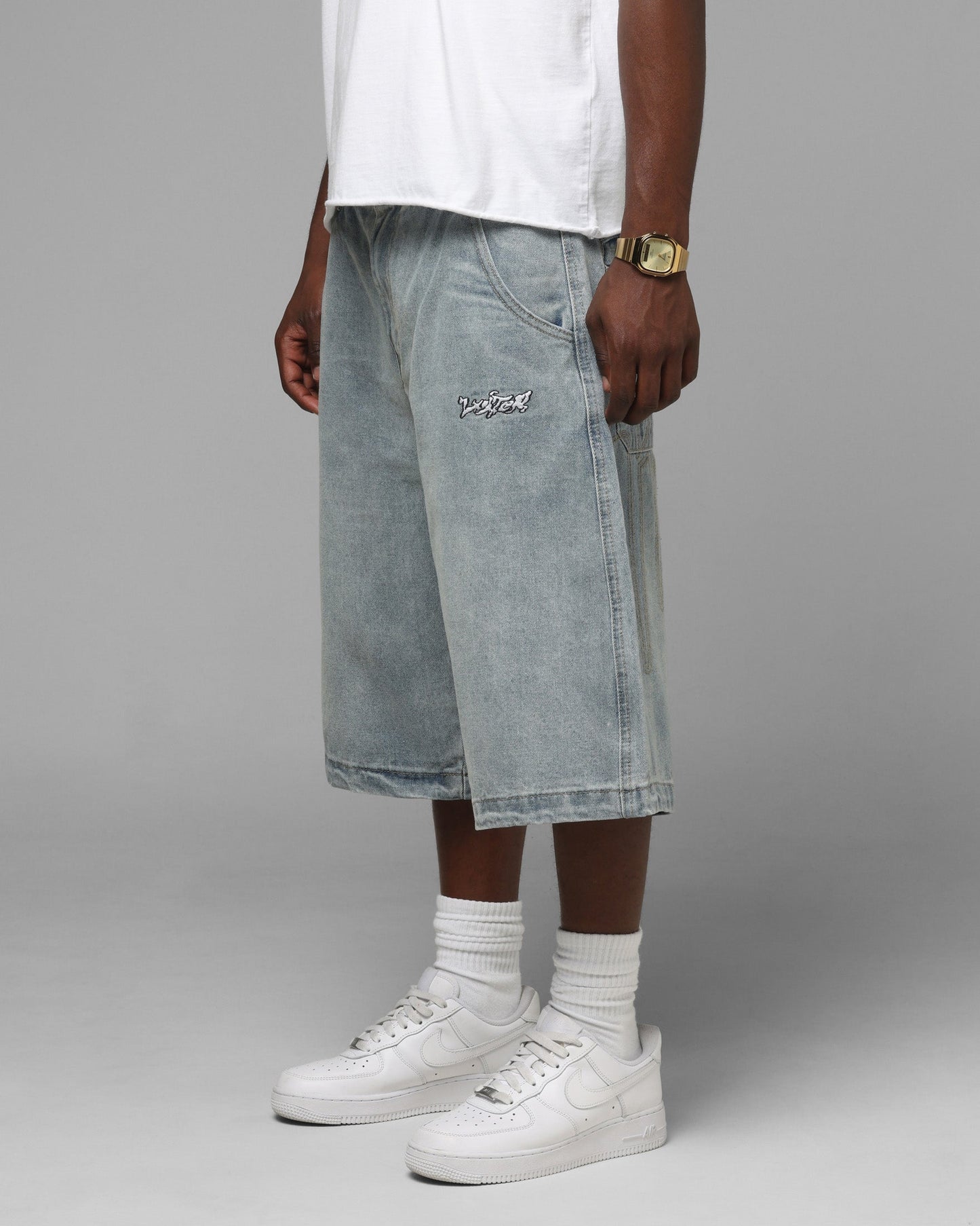 Loiter Star Born Jorts Light Blue