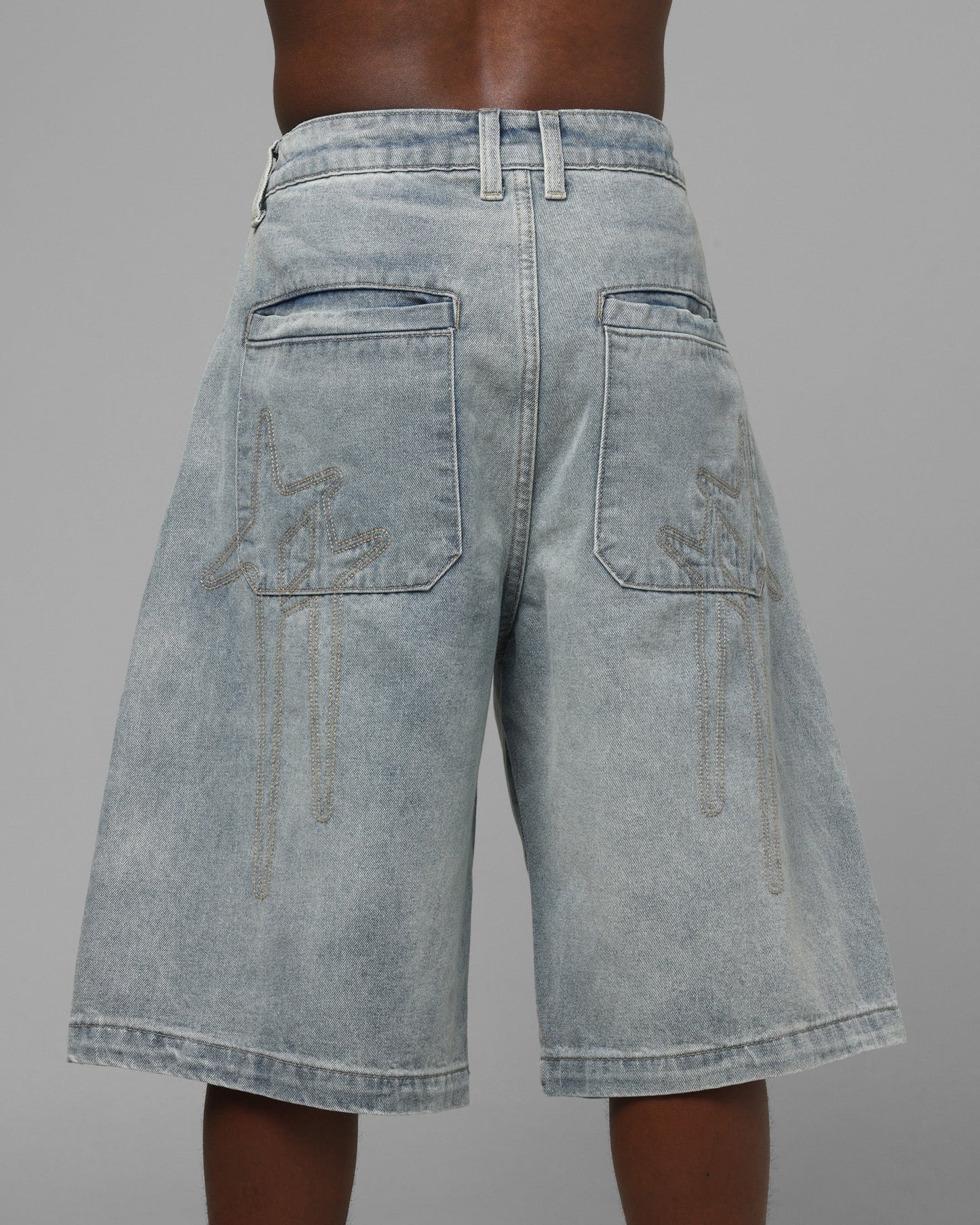 Loiter Star Born Jorts Light Blue
