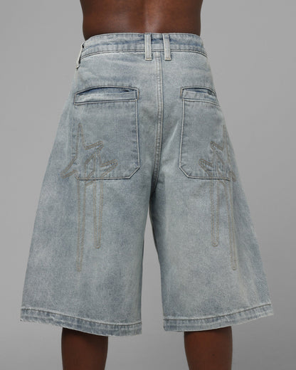 Loiter Star Born Jorts Light Blue