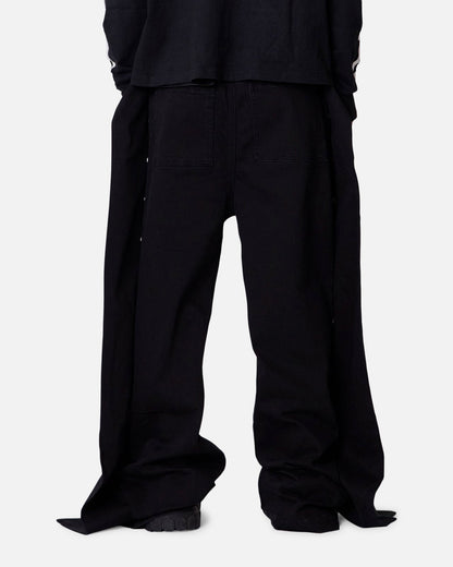MNML Wide Panel Side Snap Pants Black