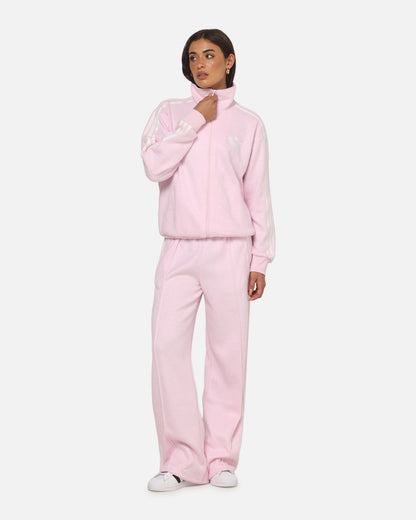 Adidas Women's Mohair Firebird Track Pants Clear Pink