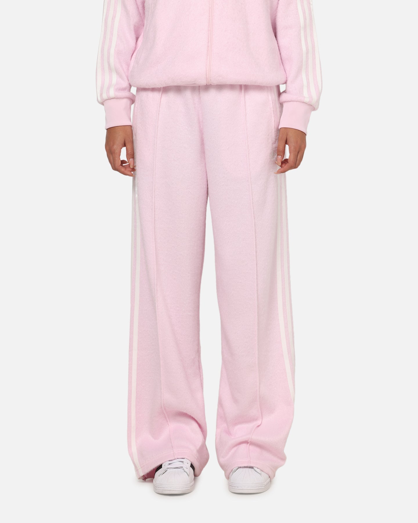 Adidas Women's Mohair Firebird Track Pants Clear Pink